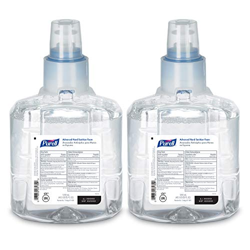 Purell Advanced Hand Sanitizer Foam 1200 mL Sanitizer Refill for Purell LTX12 TouchFree Dispenser Pack of 2 190502 - Image 1